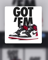 a sneaker with the words got fm on it